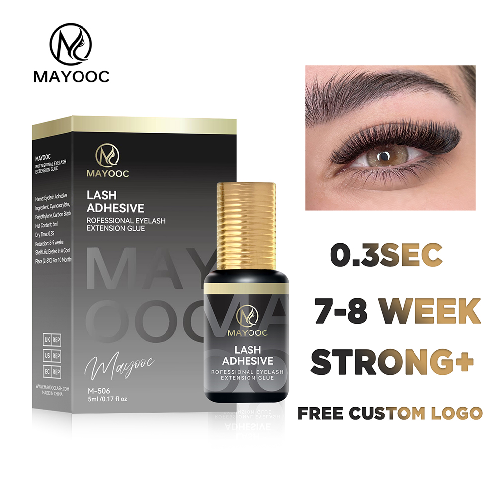 Eyelash Extension Remover Gel - MAYOOC 0.3 秒まつげエクステンション接着剤速乾性個別まつげ接着剤敏感な目黒まつげ接着剤ラッシュフリーカスタムロゴ
