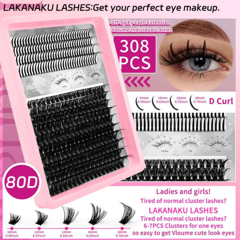 Eyelash Extension Wispy - 1セットDIYつけまつげ ウィスピーDIYまつげブック ふわふわクラスターまつげエクステ ボリュームファン