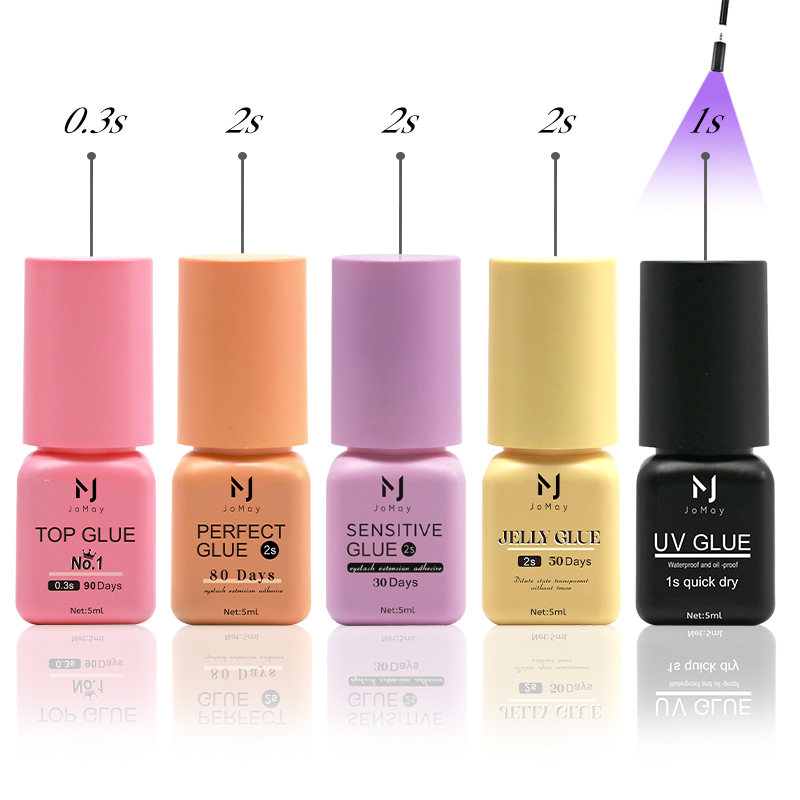 Eyelash Extension Uv Glue - JOMAY まつげエクステンション接着剤 0.3-2 秒速乾個別まつげ UV 接着剤敏感な目黒/クリアまつげ接着剤まつげエクステンション