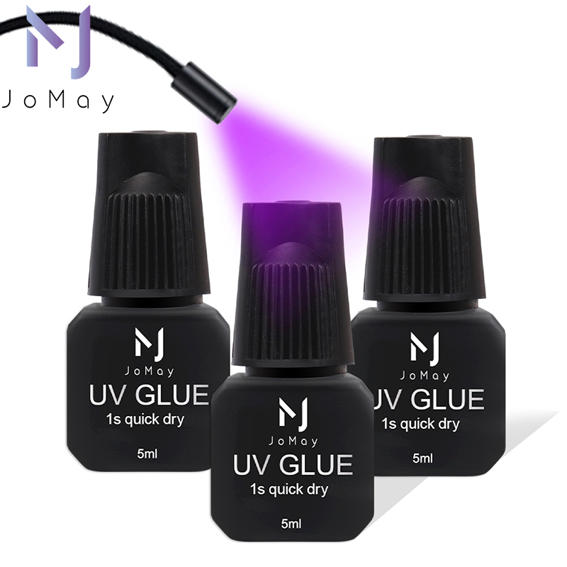 Eyelash Extension Uv Glue - JOMAY UVラッシュグルー まつげグルー LEDまつげエクステ ブラック接着剤 低刺激性まつげグルー