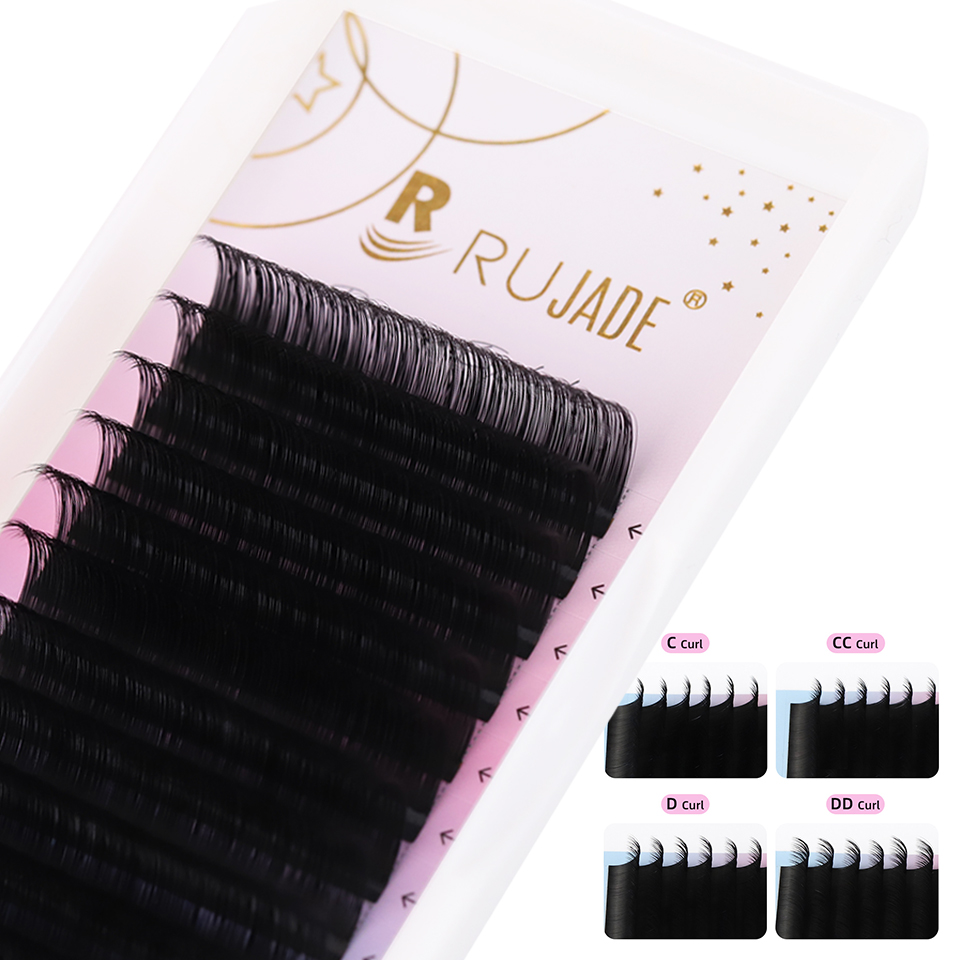 Eyelash Extension Korea Natural - RUJADE ロシアンボリュームまつげエクステンション C CC D DD