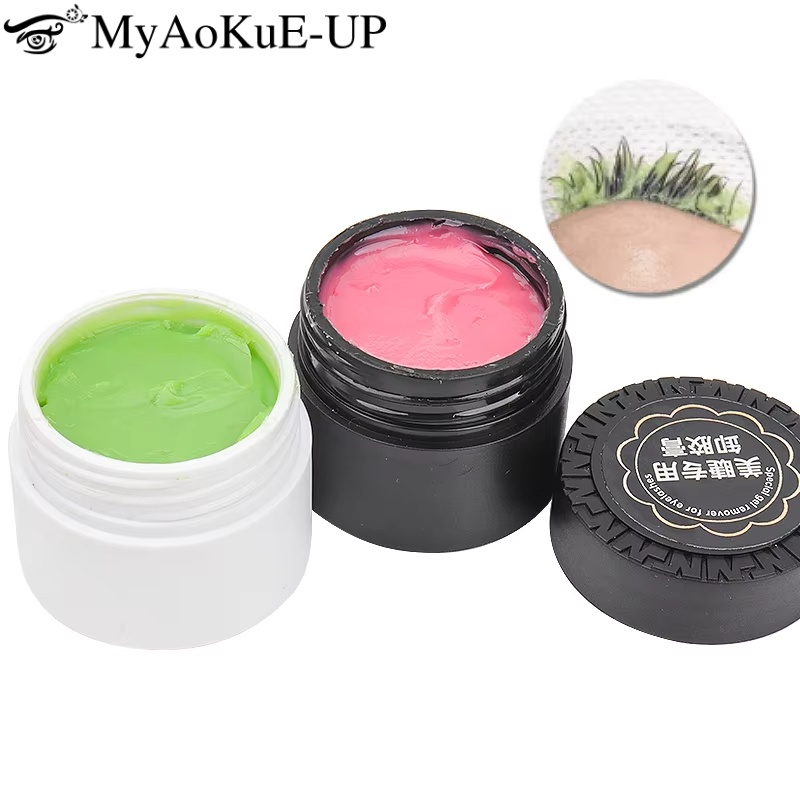 Eyelash Extension Remover Gel - 10 グラムまつげエクステンションジェルリムーバーラッシュリフティング接着剤削除フルーツ風味まつげ除去クリームグラフティングまつげメイクアップツール