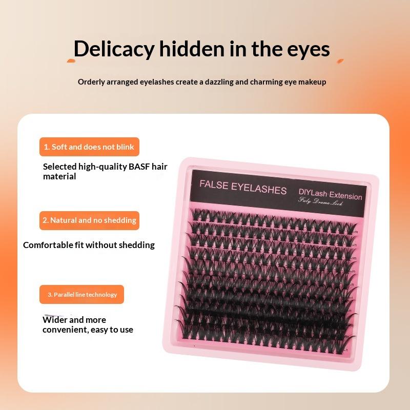 Eyelash Extension Wispy - 新しい10列140束ふわふわ濃密まつげ束8-16mmミックスウィスピーアイディエンタルまつげエクステ束DIYつけまつげ