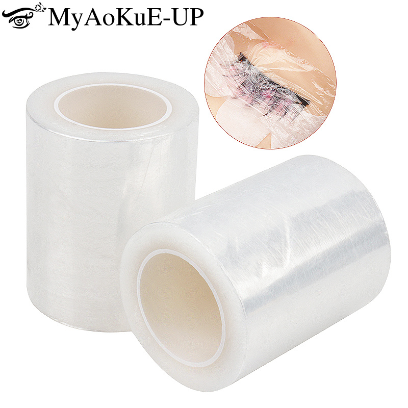Eyelash Extension Vendor - 200 メートル/ロールクリアメイクフィルムリップ眉毛タトゥーラップカバーまつげエクステンション接着剤リムーバーまつげパーマリフティングフィルムマイクロブレードツール