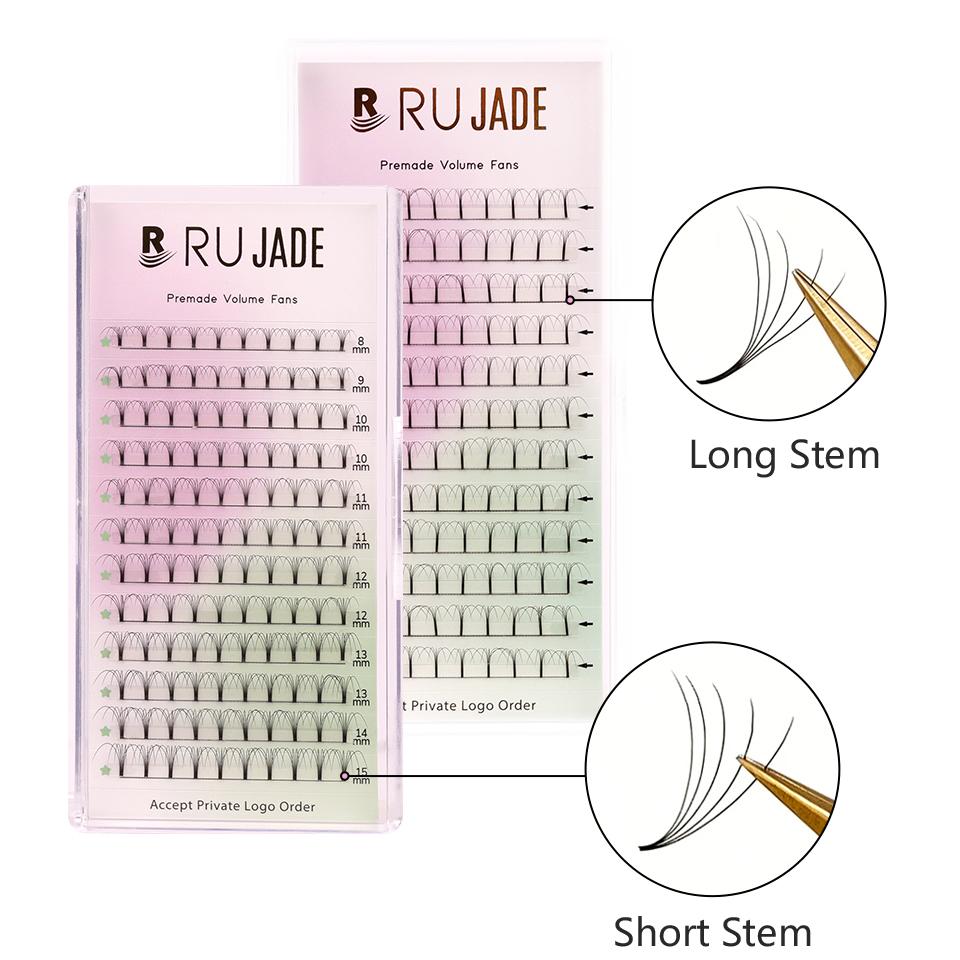 Rujade 0.07/0.10mm ショート/ロングステム - Eyelash Extension Korea Natural のレビューと価格