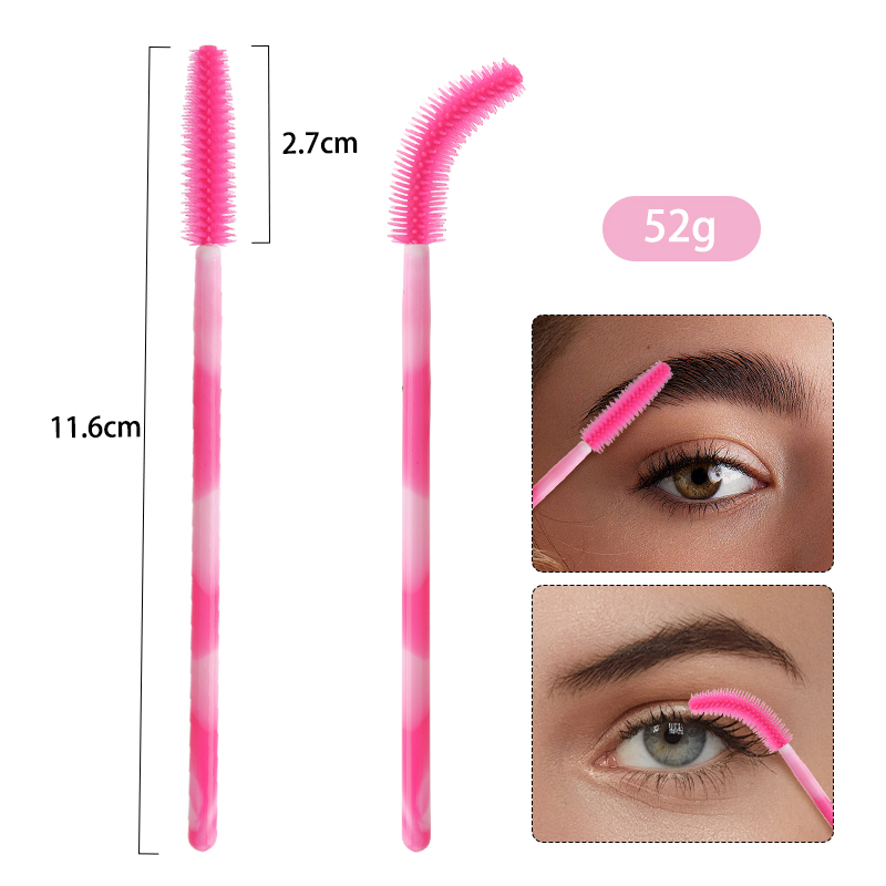 50/100 個使い捨てシリコーンまつげブラシカラーアイラッ - Eyelash Extension Vendor のレビューと価格
