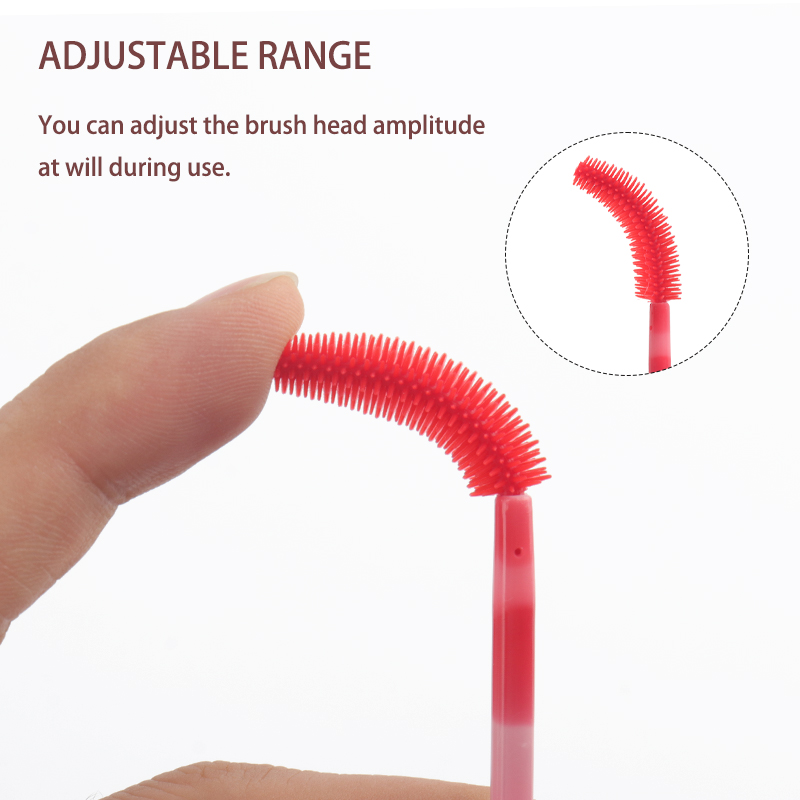 50/100 個使い捨てシリコーンまつげブラシカラーアイラッ - Eyelash Extension Vendor のレビューと価格