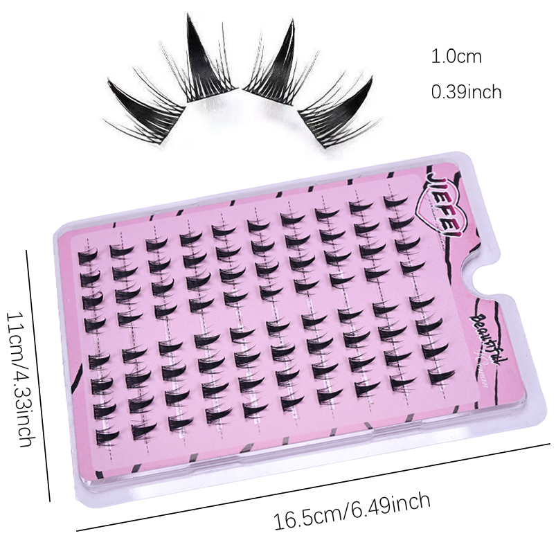 自己接着 DIY まつげ接着剤不要再利用可能なまつげ 5D  - Eyelash Extension Home Service のレビューと価格