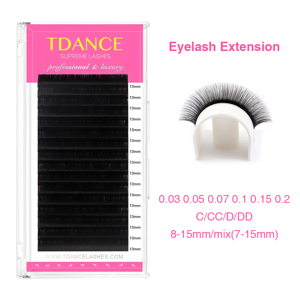 TDANCE まつげエクステンション 16 行韓国 PBT  - Eyelash Extension Korea Natural のレビューと価格