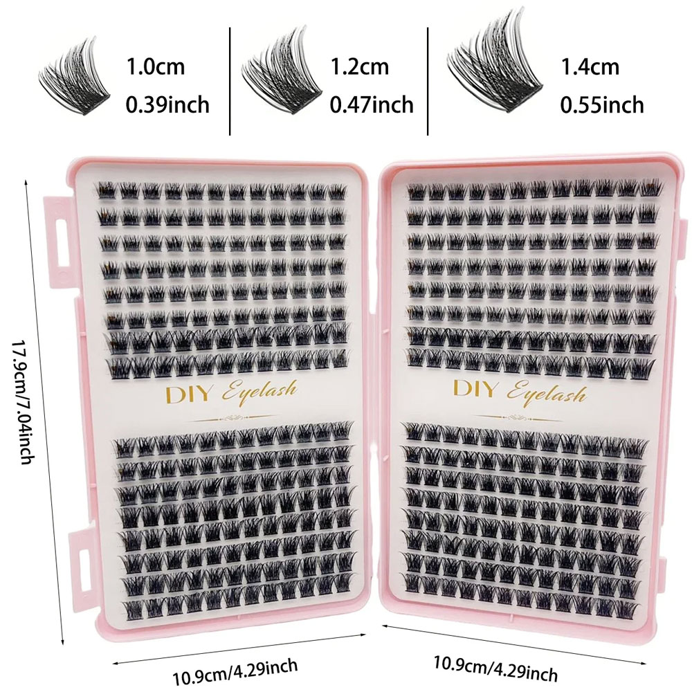 DIYまつげエクステキット 384束のつけまつげ 厚く長いま - Eyelash Extension Home Service のレビューと価格