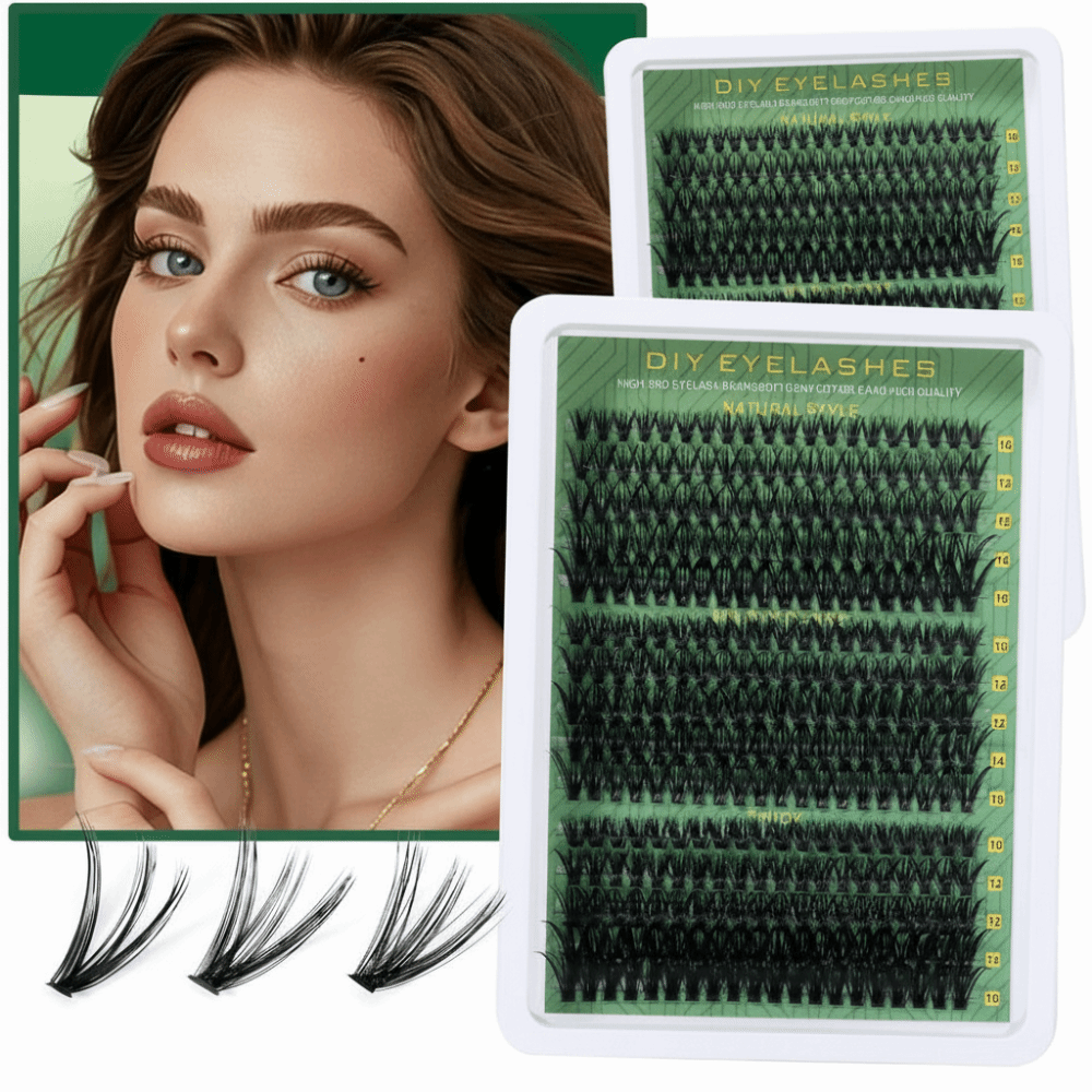 ナチュラルルックつけまつげ ボンド＆シール クラスターデザイ - Eyelash Extension Wispy のレビューと価格