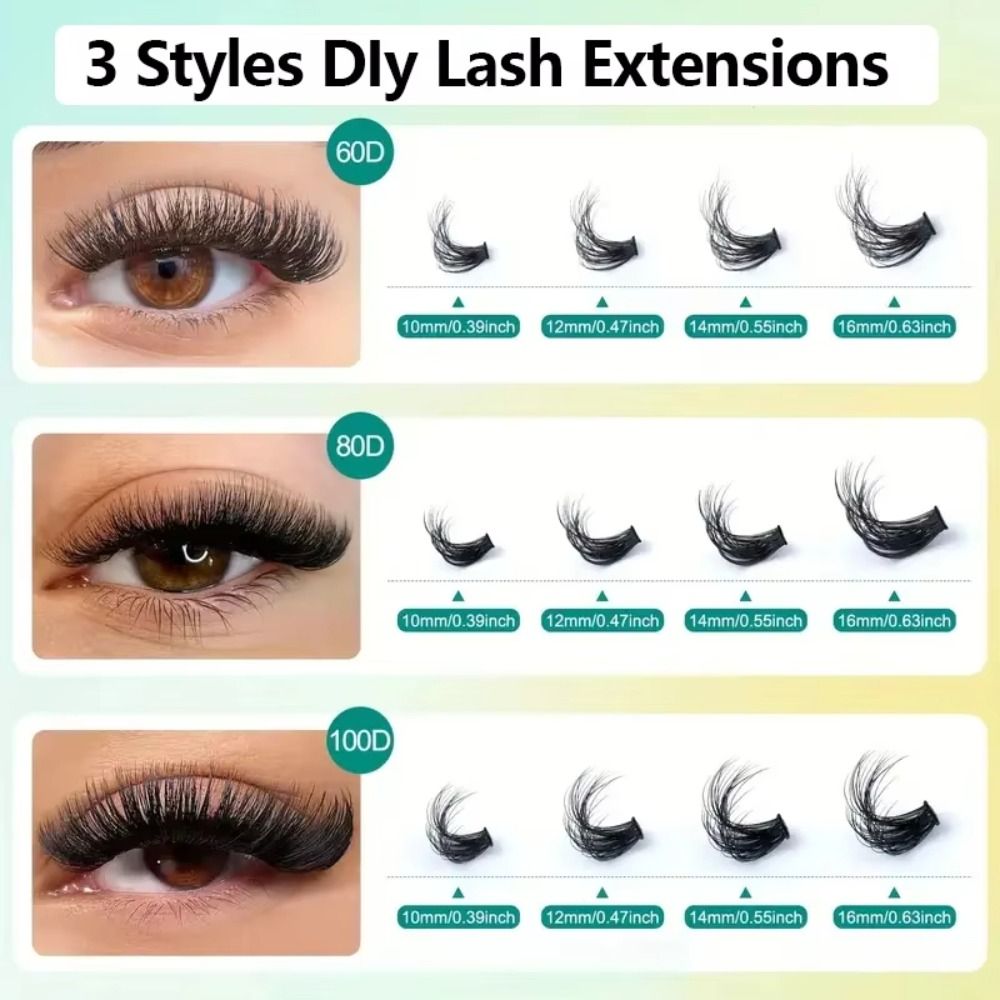 ナチュラルルックつけまつげ ボンド＆シール クラスターデザイ - Eyelash Extension Wispy のレビューと価格