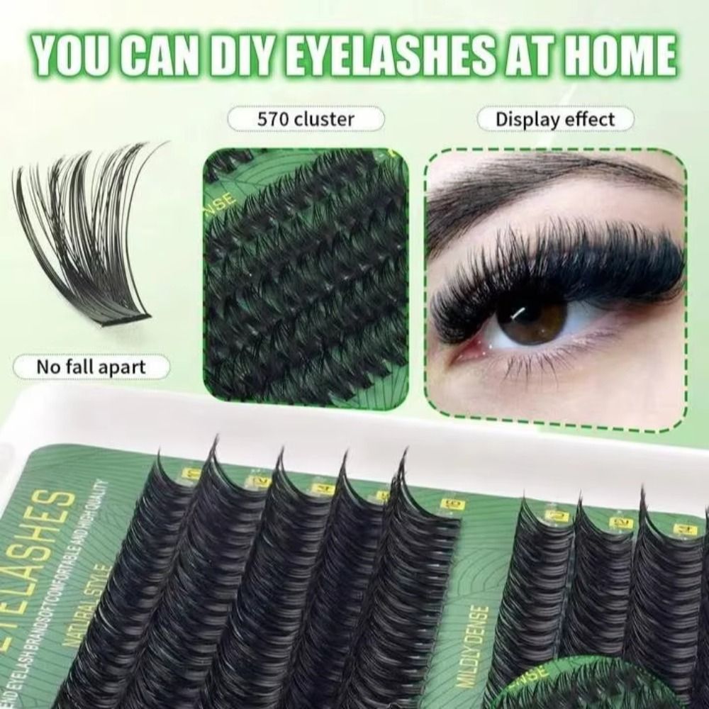 ナチュラルルックつけまつげ ボンド＆シール クラスターデザイ - Eyelash Extension Wispy のレビューと価格