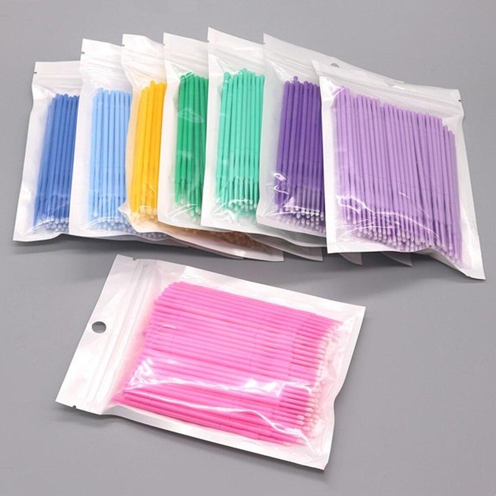 100 ピース/ロットマイクロブラシメイクアップまつげエクス - Eyelash Extension Vendor のレビューと価格