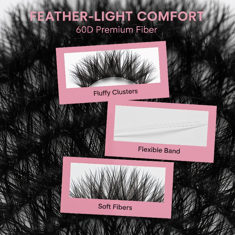 1セットDIYつけまつげ ウィスピーDIYまつげブック ふわ - Eyelash Extension Wispy のレビューと価格