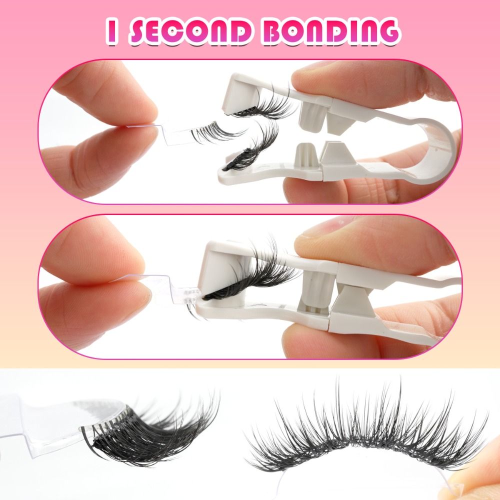 再利用可能なマグネット式つけまつげ 長持ちするウィング型マグ - Eyelash Extension Uv Glue のレビューと価格