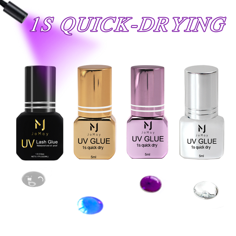 JOMAY 5ml UVまつげエクステグルー 1秒速乾 5色 - Eyelash Extension Uv Glue のレビューと価格