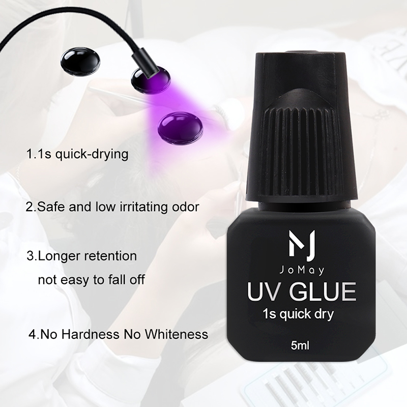 JOMAY 5ml UVまつげエクステグルー 1秒速乾 5色 - Eyelash Extension Uv Glue のレビューと価格