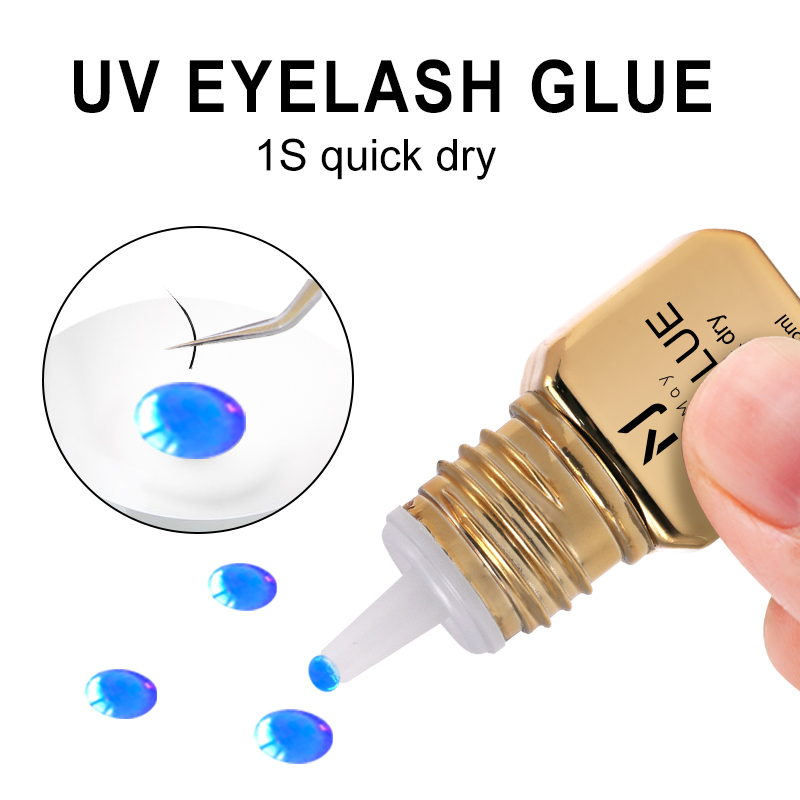 JOMAY 5ml UVまつげエクステグルー 1秒速乾 5色 - Eyelash Extension Uv Glue のレビューと価格