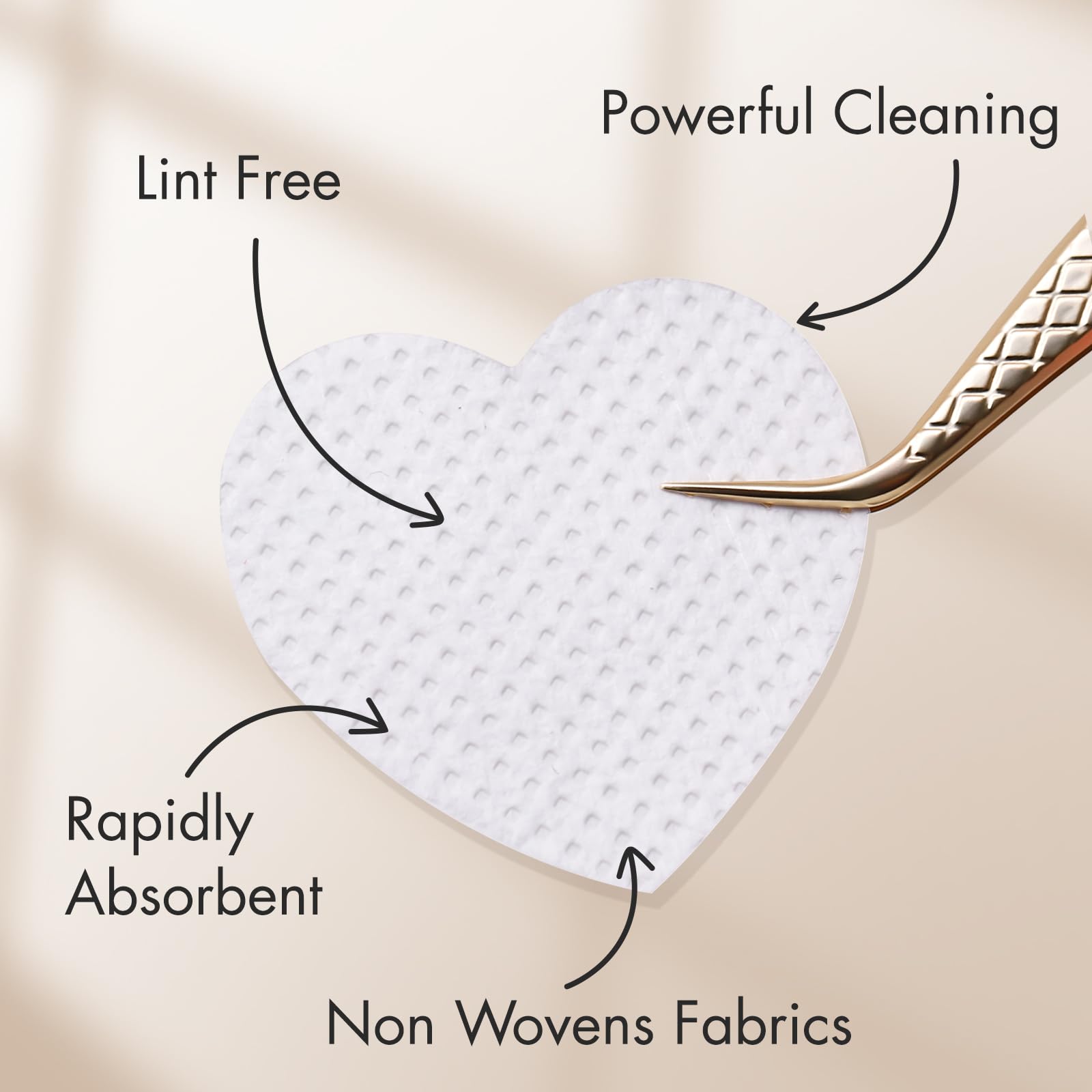200枚入り 糸くずの出ないネイルワイプ まつげエクステグル - Eyelash Extension Home Service のレビューと価格