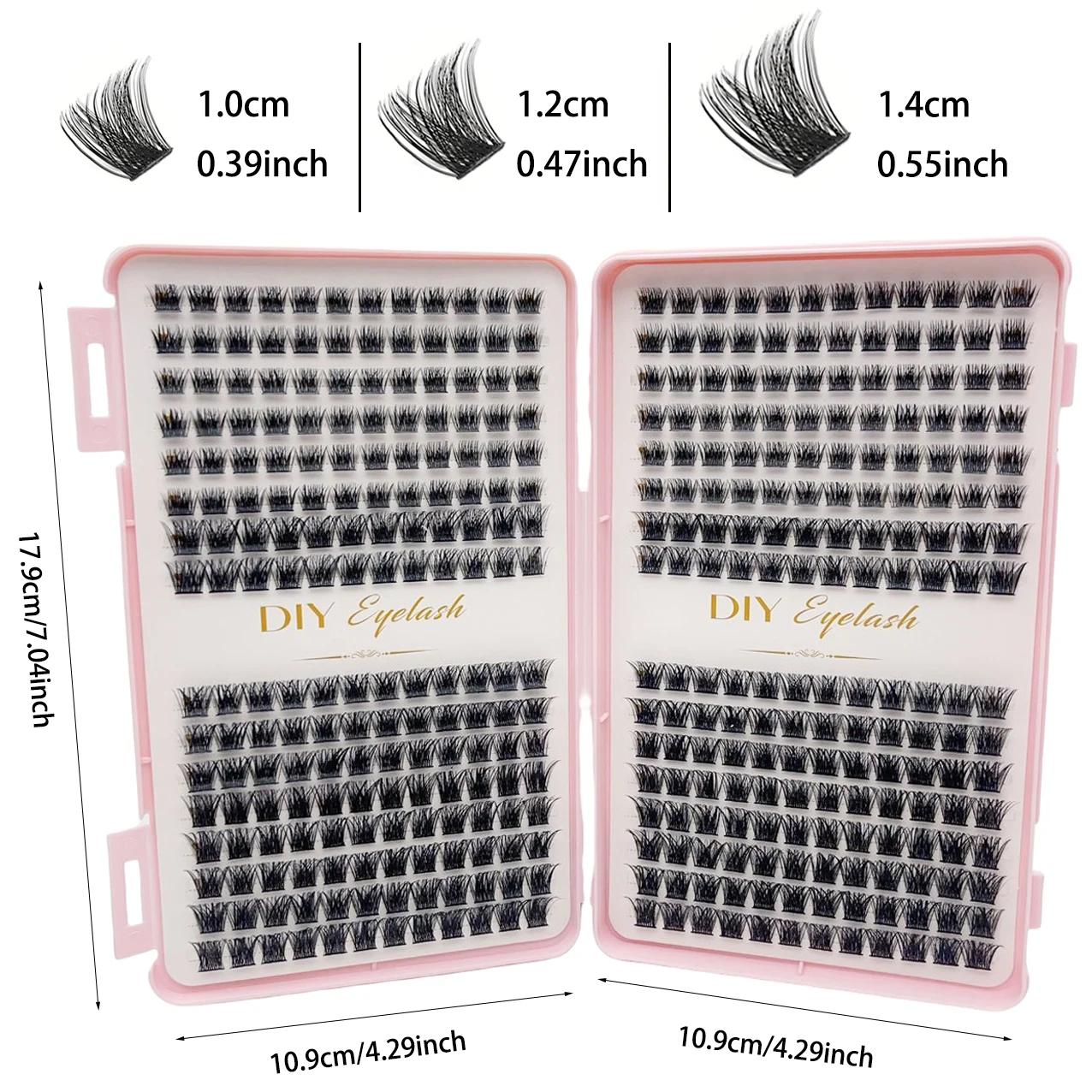 384本入りつけまつげブッククラスターエクステンション、自宅 - Eyelash Extension Home Service のレビューと価格