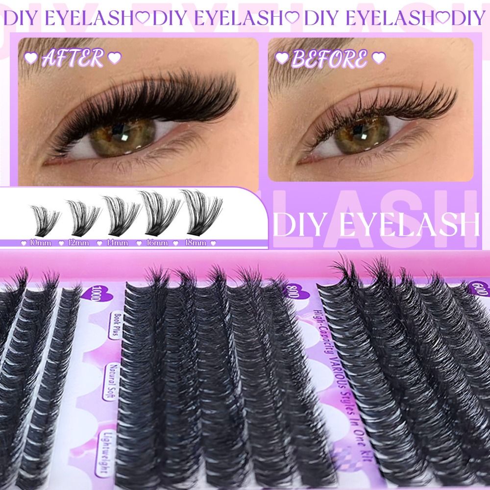 9-18mmの長さのつけまつげ、ボンド＆シールタイプ、ウィス - Eyelash Extension Wispy のレビューと価格