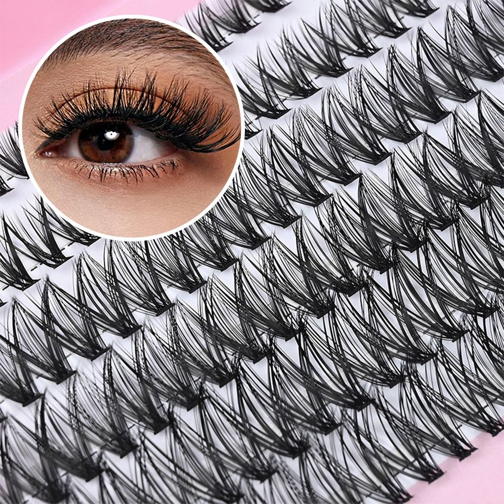 12列のナチュラルルックつけまつげ、ウィスピー風、接着＆固定 - Eyelash Extension Wispy のレビューと価格