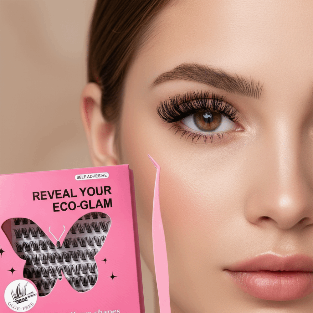 自然な見た目DIYまつげエクステキット ふわふわ 接着剤不要 - Eyelash Extension Vendor のレビューと価格