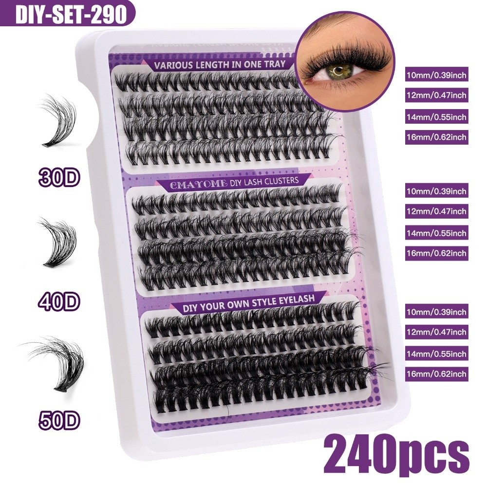 ナチュラルルックつけまつげ　ウィスピー風　接着＆固定DIYま - Eyelash Extension Wispy のレビューと価格