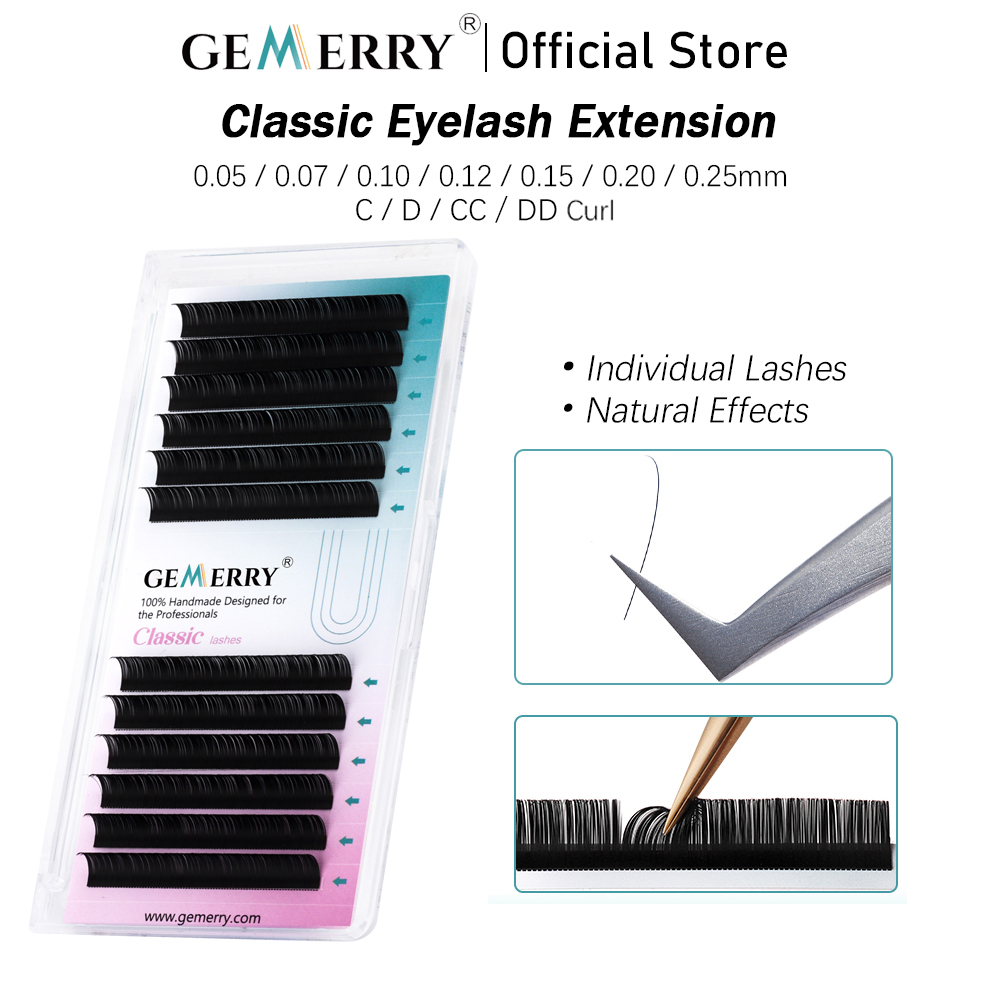 GEMERRY 25mm 個別エクステンションまつげ ナチュ - Eyelash Extension Korea Natural のレビューと価格