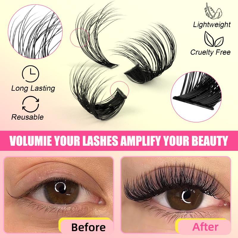 クラスターラッシュキット 個別ラッシュ ボリュームミックスト - Eyelash Extension Wispy のレビューと価格