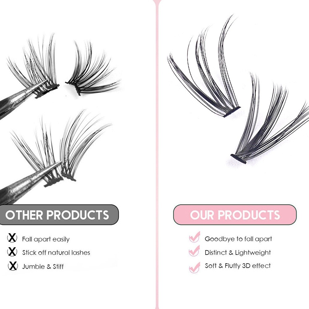 8-16mmの長さのつけまつげ、ナチュラルな見た目、ウィスピ - Eyelash Extension Wispy のレビューと価格