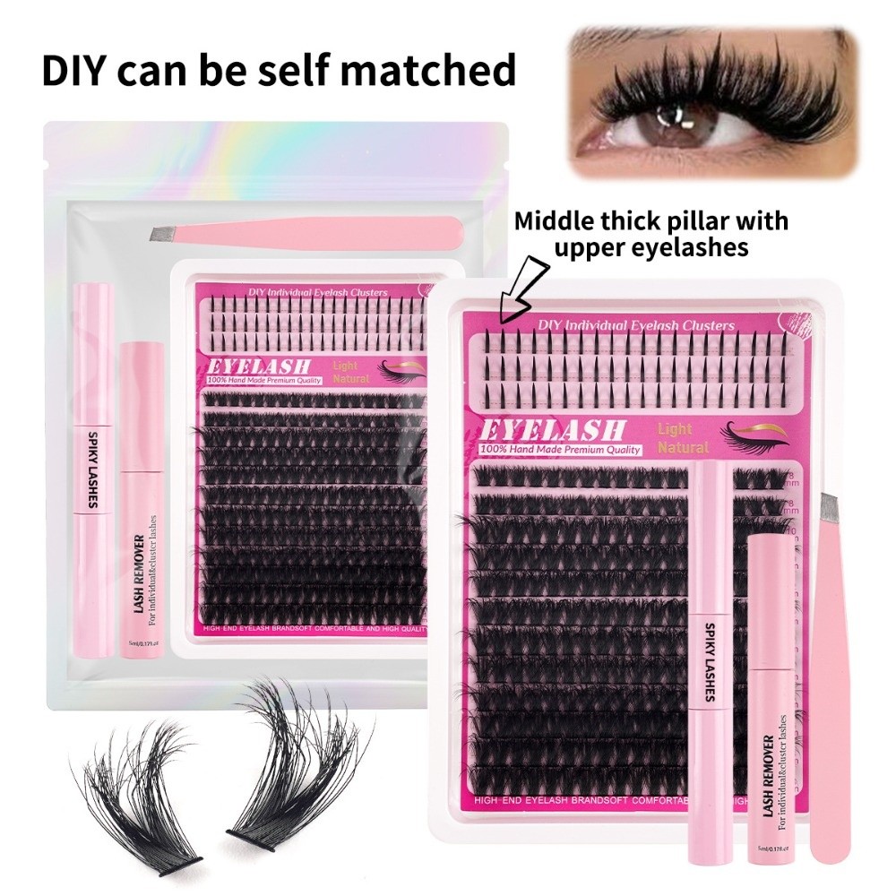 8-18mmの長さのつけまつげ、ナチュラルな見た目、ウィスピ - Eyelash Extension Wispy のレビューと価格