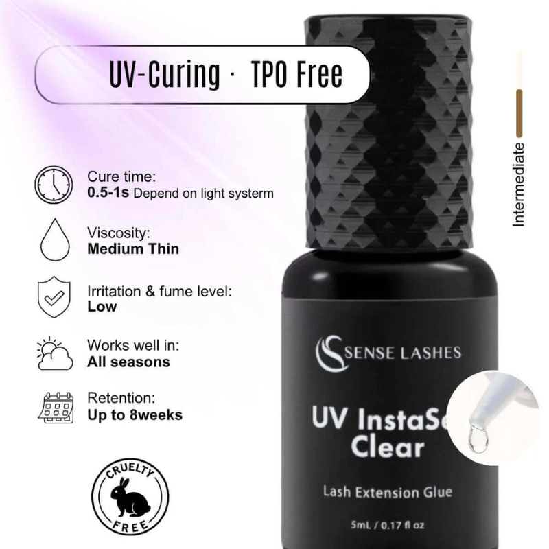 5ml UVまつげグルー まつげエクステ用 硬化時間0.5～ - Eyelash Extension Uv Glue のレビューと価格