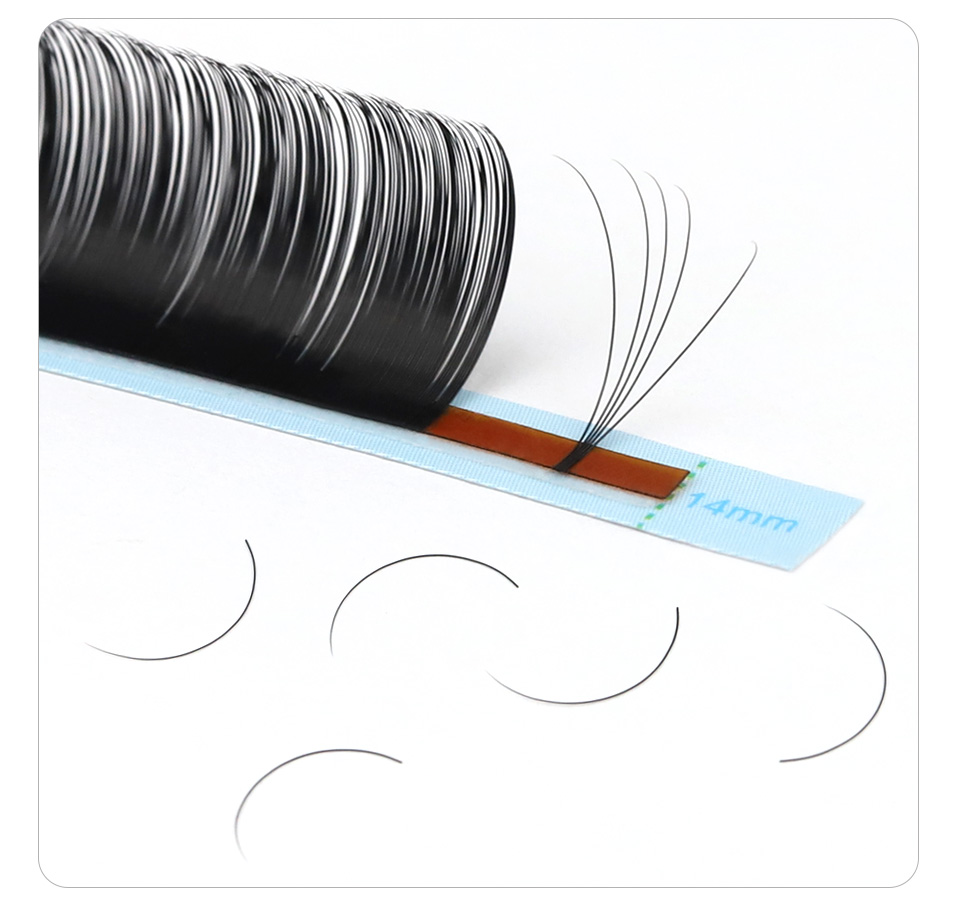 AGUUD-天然のまつげエクステ,個別の丸いまつげ,韓国のシ - Eyelash Extension Korea Natural のレビューと価格