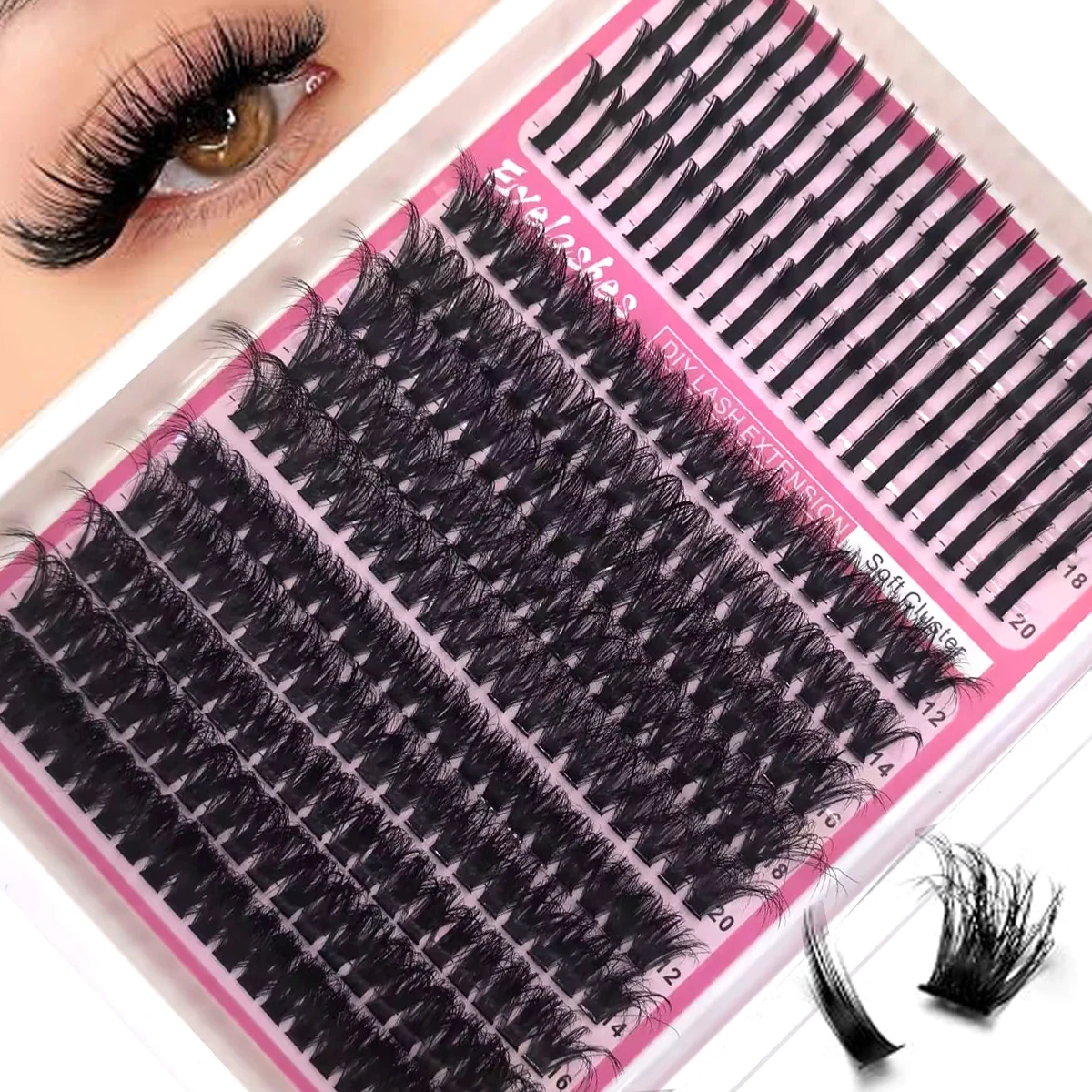 HBZGTLAD スパイク 60D-300D 再利用可能な個 - Eyelash Extension Home Service のレビューと価格